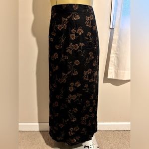 Long floral skirt